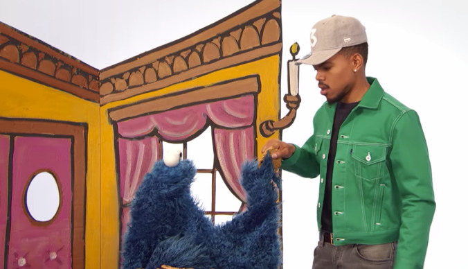 Chance The Rapper hung out with Cookie Monster, and it was unsurprisingly cute