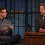 Andy Samberg treats Seth Meyers to some of his rejected Golden Globes jokes 