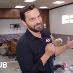Jake Johnson shows us around the office of his new Netflix animated show, Hoops