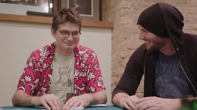 Let's watch Steve Albini win more than $100,000 at the World Series Of Poker