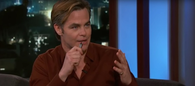 So, it turns out Chris Pine used to play "Brown Sugar" in a cover band with his high school teachers