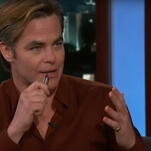 So, it turns out Chris Pine used to play "Brown Sugar" in a cover band with his high school teachers