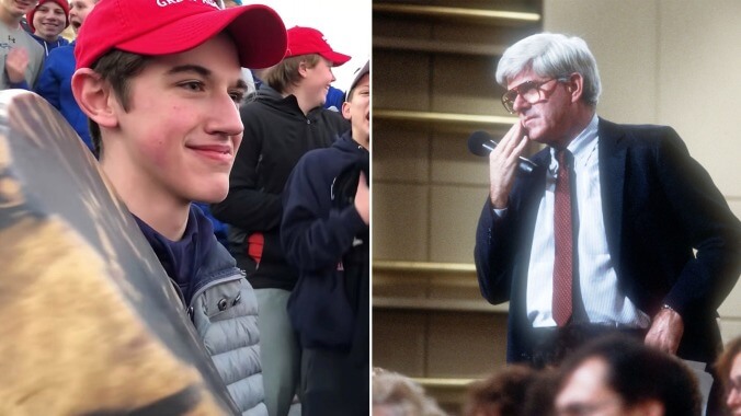 You know who would've done a better interview with the MAGA kid? Phil Donahue