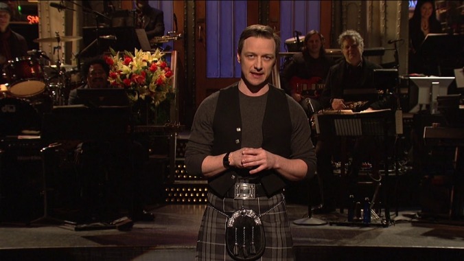 James McAvoy splits his impressive talents on a forgettable Saturday Night Live