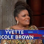 Yvette Nicole Brown tells Stephen Colbert, when it comes to politics, she is nice—but not that nice