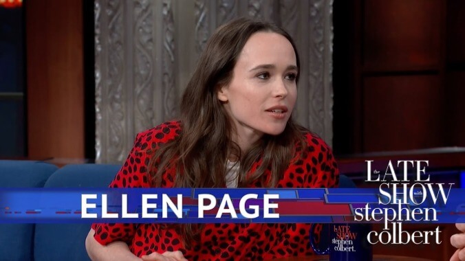 “This needs to fucking stop”—Ellen Page calls out Trump, Pence, and other powerful bigots on The Late Show