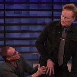 Just Conan O'Brien and Jean-Claude Van Damme hanging out, talking about butts
