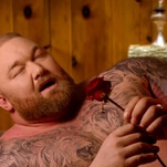 Game Of Thrones' The Mountain is out here shirtless and reading love poems