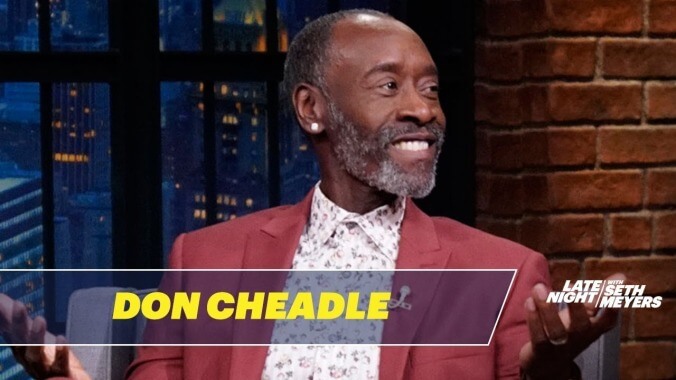 On Late Night, Don Cheadle talks SNL, Avengers burlesque, and Condoleezza Rice telling him to shut up