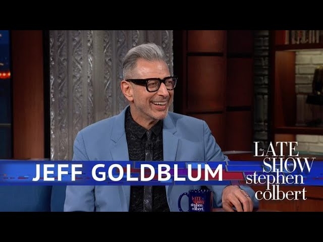 The Late Show gifts us with just 10 minutes of Jeff Goldblum being Jeff Goldblum
