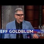 The Late Show gifts us with just 10 minutes of Jeff Goldblum being Jeff Goldblum