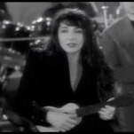 Kate Bush strums a ukulele in space in the long-lost video for her "Rocketman" cover