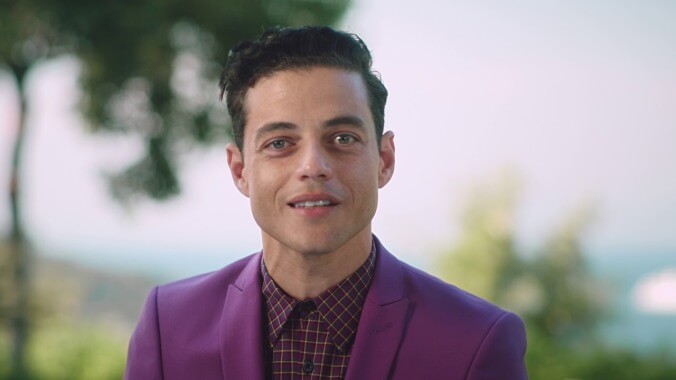 Rami Malek is a fan of creepily talking into the camera
about things he’s a fan of