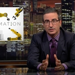 John Oliver teaches kids (and Trump) that robots aren't that scary on Last Week Tonight