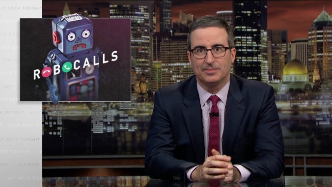 John Oliver gives the big, beautiful dialing finger to the FCC over robocalls on Last Week Tonight