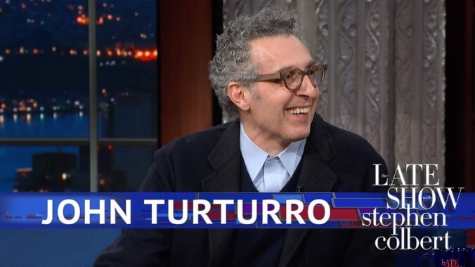 John Turturro shows Stephen Colbert his dance moves, including the Jesus