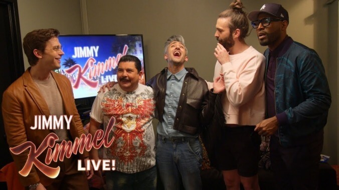 Queer Eye heads to Kimmel, turns Guillermo into a stone-cold stud