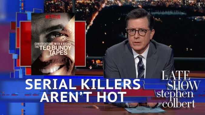 Stephen Colbert mocks Netflix's sexy serial killer obsession with The Dick Nighttime Murders