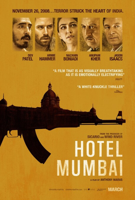 This week, and maybe any other, the terrorist-attack docudrama Hotel Mumbai is a grueling watch