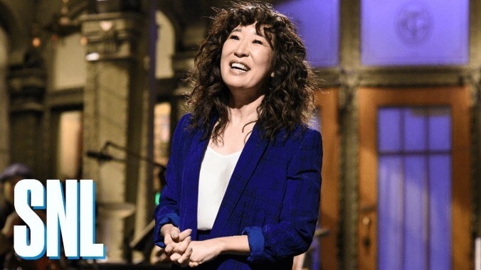 Sandra Oh and a lot of funny women lift SNL, SNL's political material drops it back down again