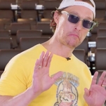 Matthew McConaughey wants you to get into the groove in the Alamo Drafthouse's latest PSA