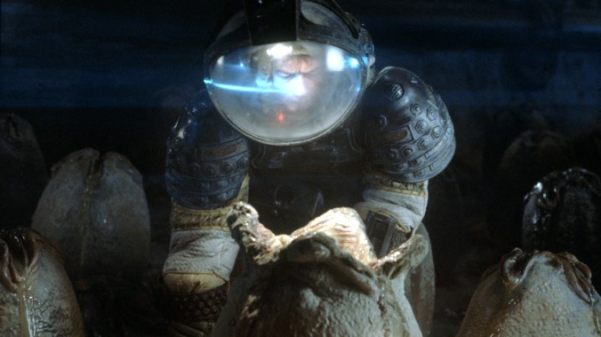 Ridley Scott got elbow-deep in sheep intestines to make the Alien eggs move properly