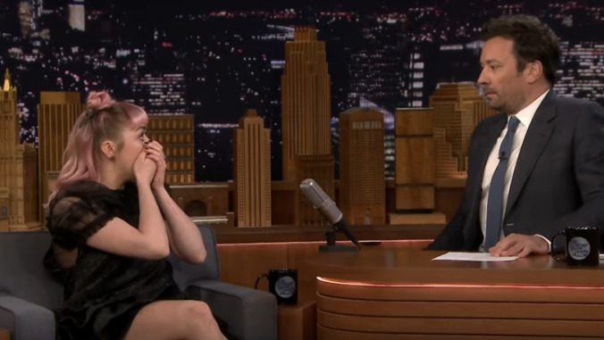 Maisie Williams drops a massive Game Of Thrones spoiler, on the April 1 Tonight Show