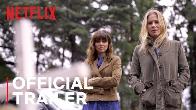 Linda Cardellini and Christina Applegate do some grief-bonding in Netflix's Dead To Me trailer
