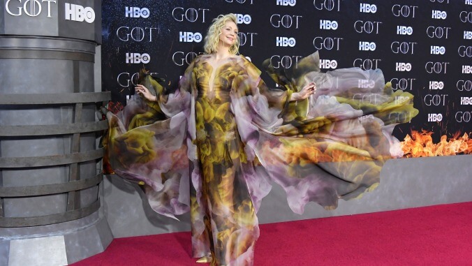 Winter might be here, but Gwendoline Christie's Game Of Thrones premiere look is absolute fire