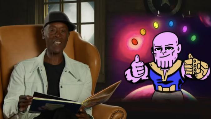 The Avengers read the Thanos children's book, split on whether Star-Lord or Thor blew it