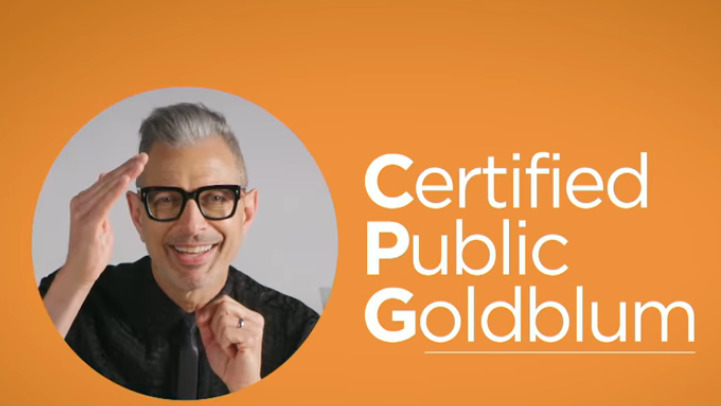 Let Jeff Goldblum do your taxes!* (*Do not let Jeff Goldblum do your taxes)