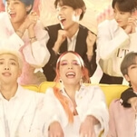 BTS and Halsey sing, dance, and save a struggling theater in the "Boy With Luv" music video