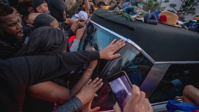 4 shot, 1 dead near Nipsey Hussle's funeral procession route