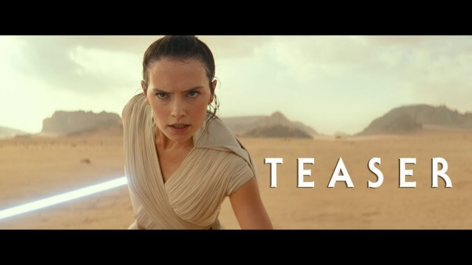 The first trailer for Star Wars: Episode IX—The Rise Of Skywalker has arrived