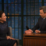 Julia Louis-Dreyfus and Seth Meyers talk shop about making politics funny in a Donald Trump world