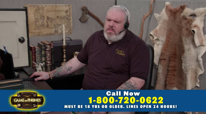 Hodor returns to man the Game Of Thrones emergency hotline