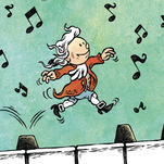 Young Mozart composes kid-friendly comic strips around a musical icon