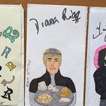 Celebrities will sign literally anything, including these dumb, extremely weird drawings