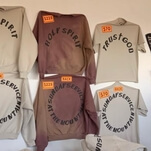 Kanye, ever the Christian, is now charging $225 for sweatshirts that say "holy spirit"