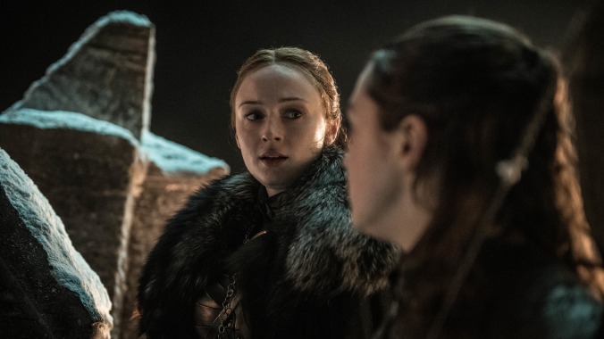 The battle begins on an epic Sansa Explains It All