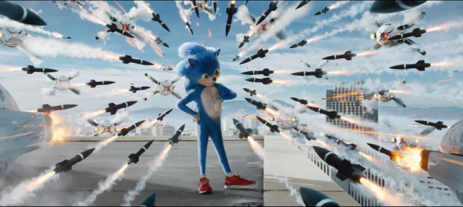 Sonic The Hedgehog sprints to "Gangsta's Paradise" in madcap first trailer