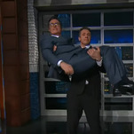 Stephen Colbert and Chris Cuomo get sweaty in their pursuit of the truth on The Late Show