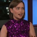 Emilia Clarke's friends aren't watching her train "iguanas" or whatever on Game Of Thrones