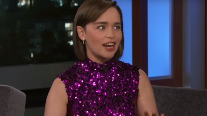 Emilia Clarke's friends aren't watching her train "iguanas" or whatever on Game Of Thrones