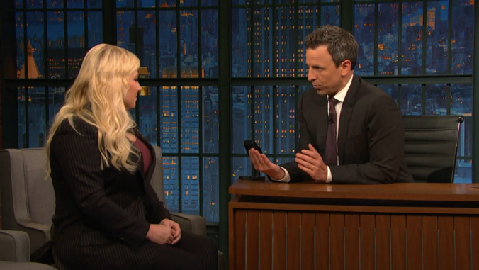 Meghan McCain would like to see Seth Meyers' manager after he suggests being more careful with words