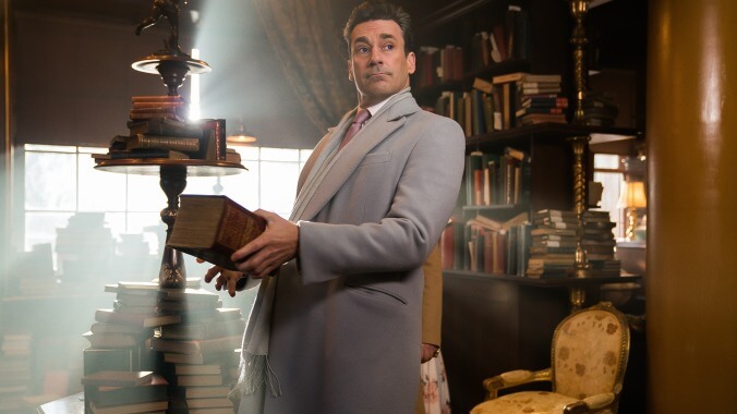 “The end is nigh,” so we might as well enjoy Jon Hamm dressed as an angel in these exclusive Good Omens images