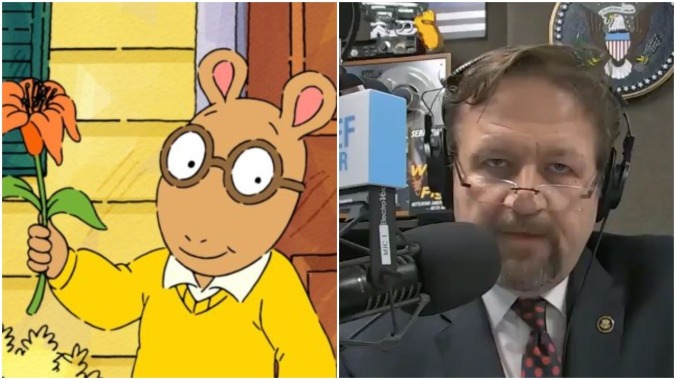 Sebastian Gorka filling diapers over kids' show Arthur: "We're in a war for our culture"