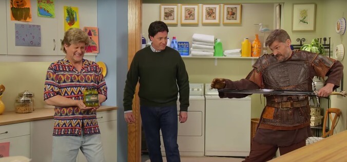 Bob Saget and Dave Coulier recruit "Uncle Jaime Lannister" for very weird Full House parody sketch