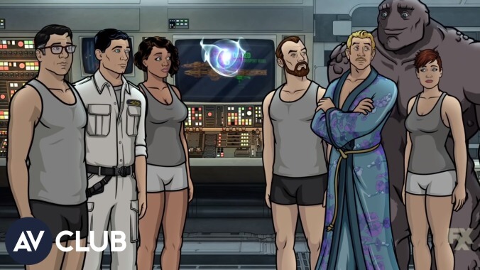 H. Jon Benjamin, Judy Greer, and the cast of Archer on voyaging to 1999