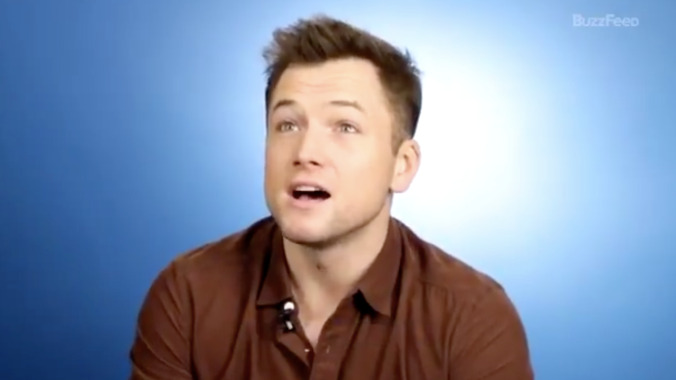 Just Taron Egerton learning what a "bussy" is